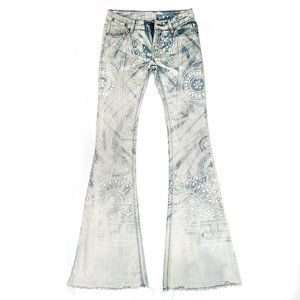 Free People Discharge Bali Flare Jeans